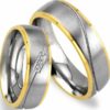 Trauringe123 Trauring Hochzeitsringe Verlobungsringe Trauringe Eheringe Partnerringe Gold platiert JE20